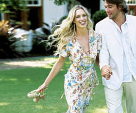 Generic - Happy couple in summertime Happy, Couple, Garden, Summer, Fresh, Beauty, Woman and Home
