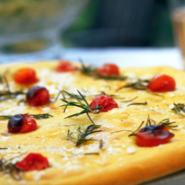 Cherry tomato and rosemary focaccia recipe