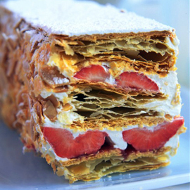 Phil Vickery's Fresh Strawberry Millefeuille Phil Vickery's Fresh Strawberry Millefeuille