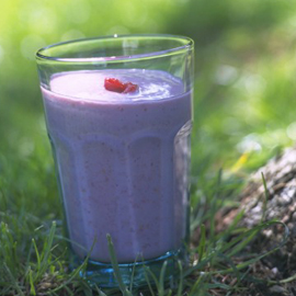 Raspberry, banana and yogurt smoothie recipe