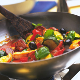 Spanish chicken with chorizo and olives recipe