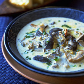 Wild Mushrooms and Garlic Soup Wild Mushrooms and Garlic Soup