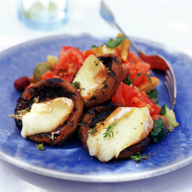Tallegio-Stuffed Mushrooms Tallegio-Stuffed Mushrooms