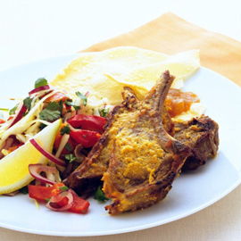 Tandoori lamb with cachumbar recipe