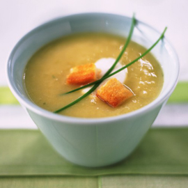 Vichyssoise with smoked bacon recipe Vichyssoise with smoked bacon recipe