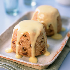 Sultana and syrup pud