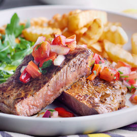 Steak and salsa recipe