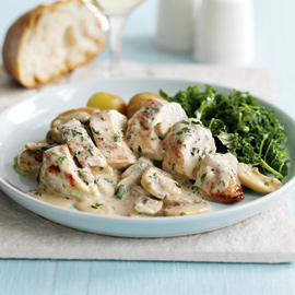 Chicken breasts with quick mushroom sauce recipe Chicken breasts with quick mushroom sauce recipe