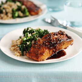 Sticky Salmon with Coriander Seeds and Honey Sticky Salmon with Coriander Seeds and Honey