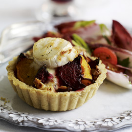 Beetroot, Butternut and Goats' Cheese Tartlets Beetroot, Butternut and Goats' Cheese Tartlets