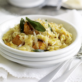 Butternut and orzo risotto recipe Butternut and orzo risotto recipe