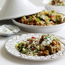 Lamb tagine with jewelled couscous recipe Lamb tagine with jewelled couscous recipe