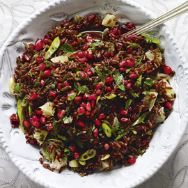 Red Rice Salad with Cranberries and Pomegranate Red Rice Salad with Cranberries and Pomegranate