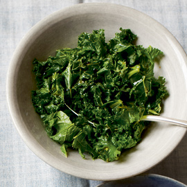 Vitamin-rich kale with pomegranate molasses recipe