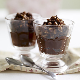 Mint and green tea chocolate crumble recipe