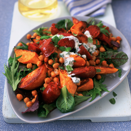 Chorizo and sweet potato salad