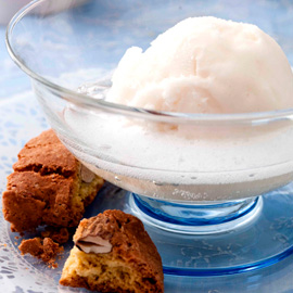 Lemon and elderflower sorbet with Prosecco recipe