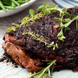 Slow-roasted lamb shoulder with honey, herbs and harissa recipe Slow-roasted lamb shoulder with honey, herbs and harissa recipe