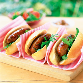 Sticky balsalmic and mustard sausages recipe Sticky balsalmic and mustard sausages recipe