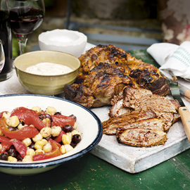 Harissa and Yogurt Marinated Leg of Lamb Harissa and yoghurt marinated leg of lamb-woman and home