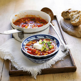 Hearty bean soup recipe