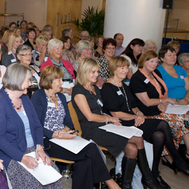 Delia's Food and Wine Workshop Photos-woman and home reader event
