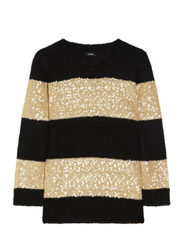 J. Crew Sequin Striped Sweater