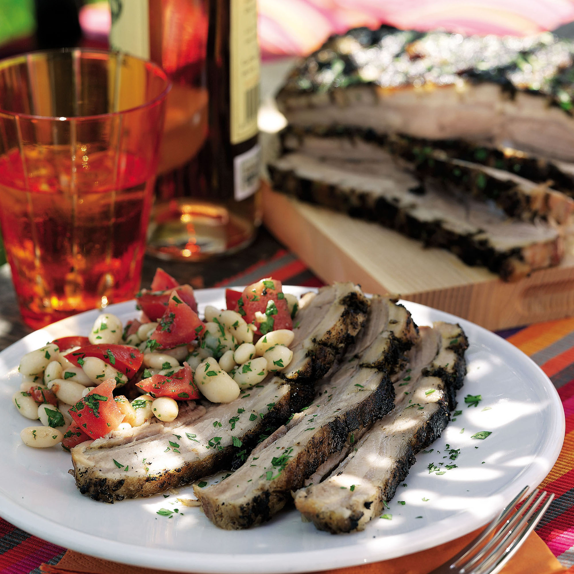 Spicy Jerk Pork and Cannellini Bean Salad-recipes-woman and home