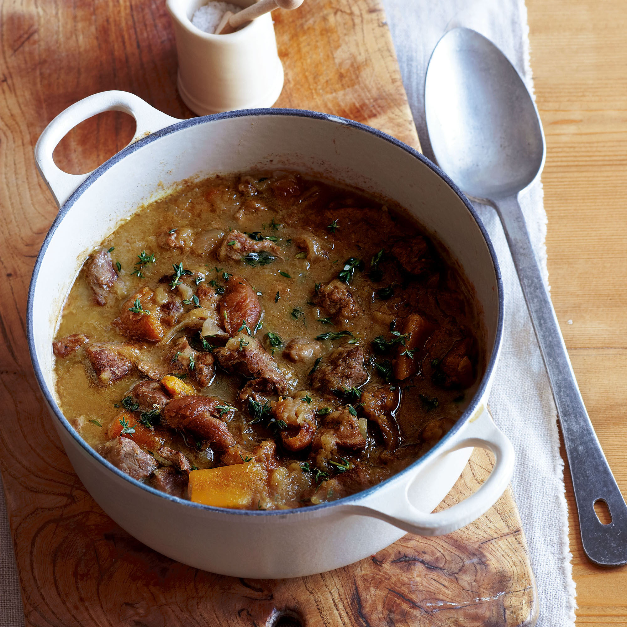 Winter fruity lamb stew recipe