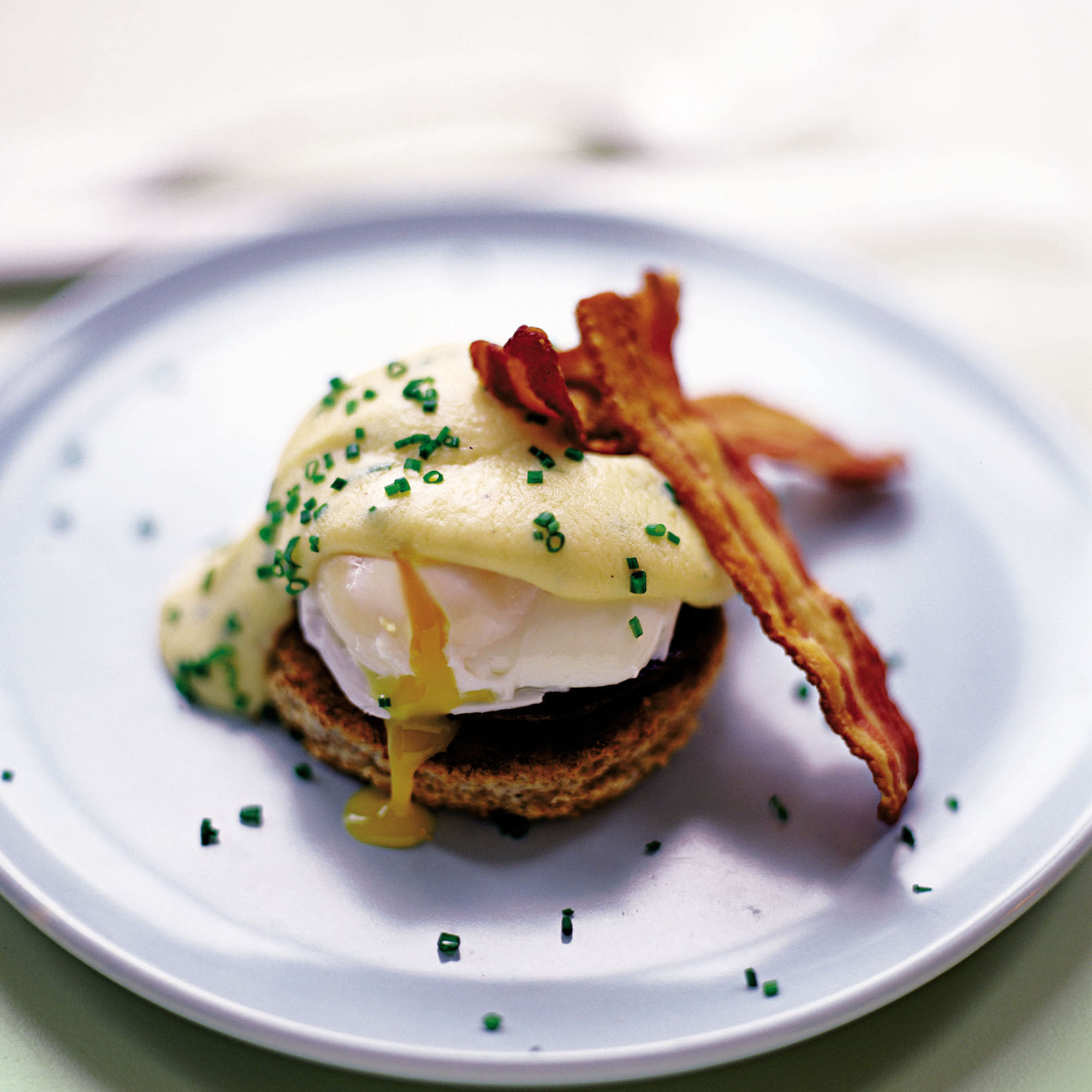 Poached Eggs with Chive Hollandaise Poached Eggs with Chive Hollandaise Recipe-egg recipes-recipe ideas-new recipes-woman and home