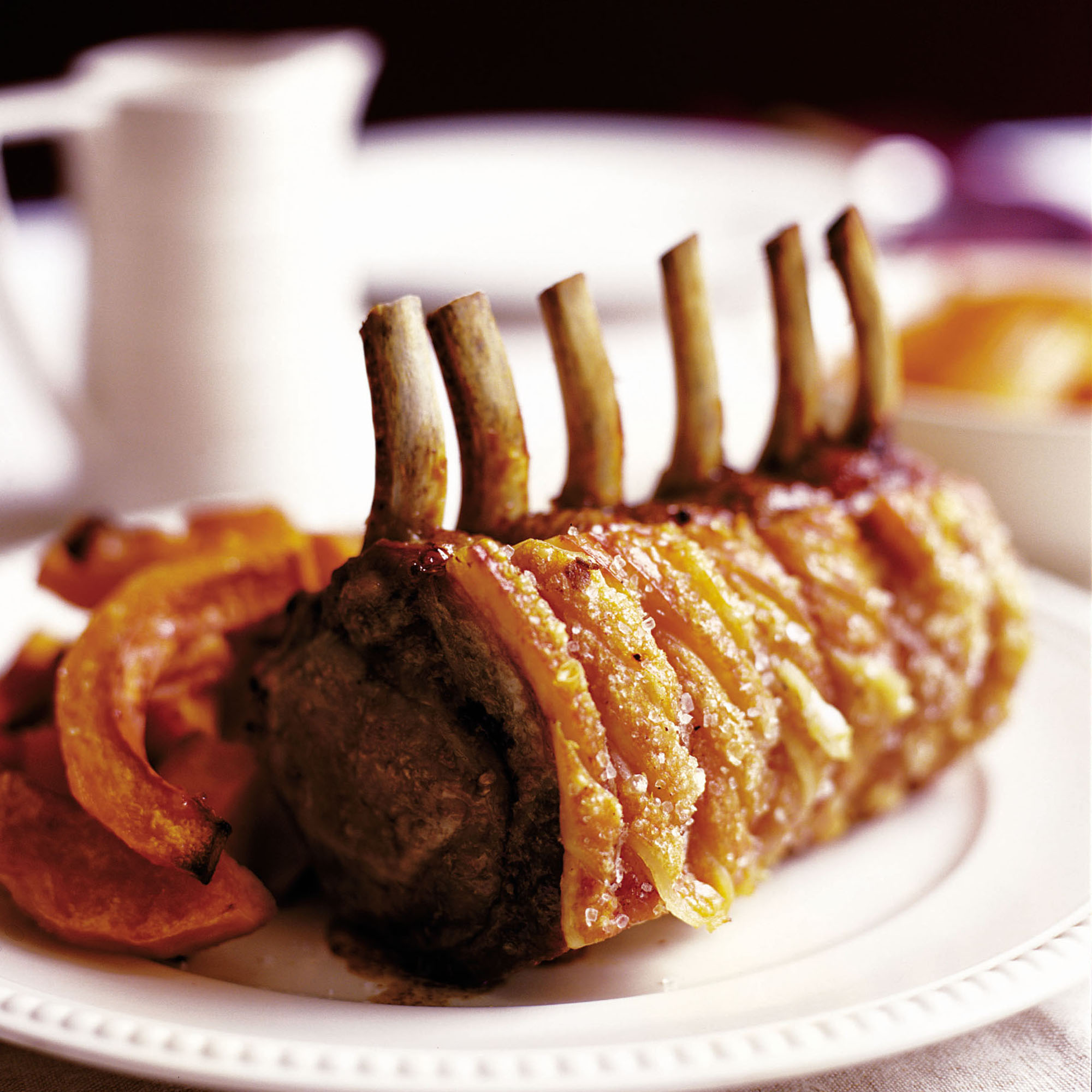 Roast Loin of Pork with Crackling and Spicy Pear Roast Loin of Pork with Crackling and Spicy Pear recipe-recipe ideas-new recipes-woman and home