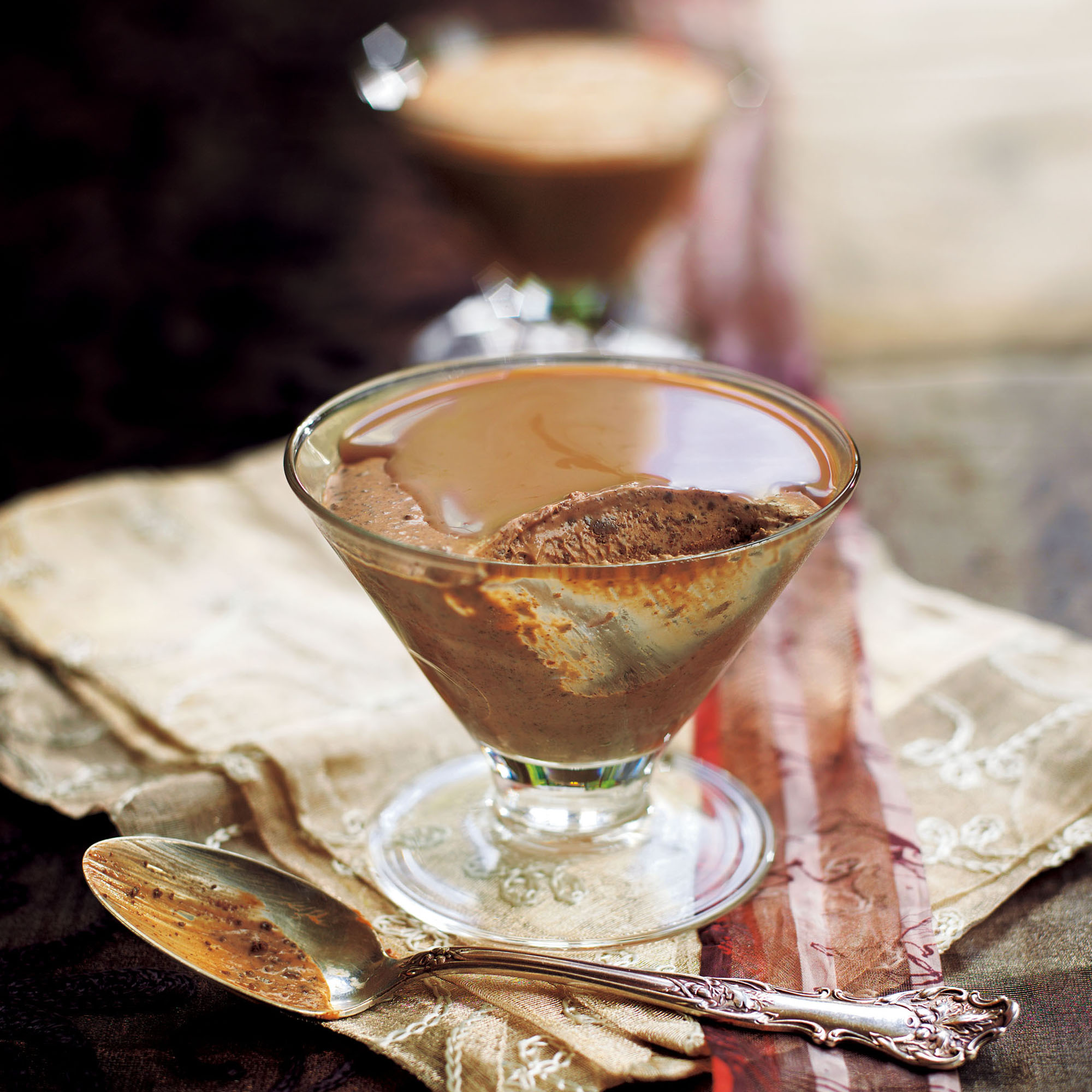 Chocolate parfait with Irish cream recipe