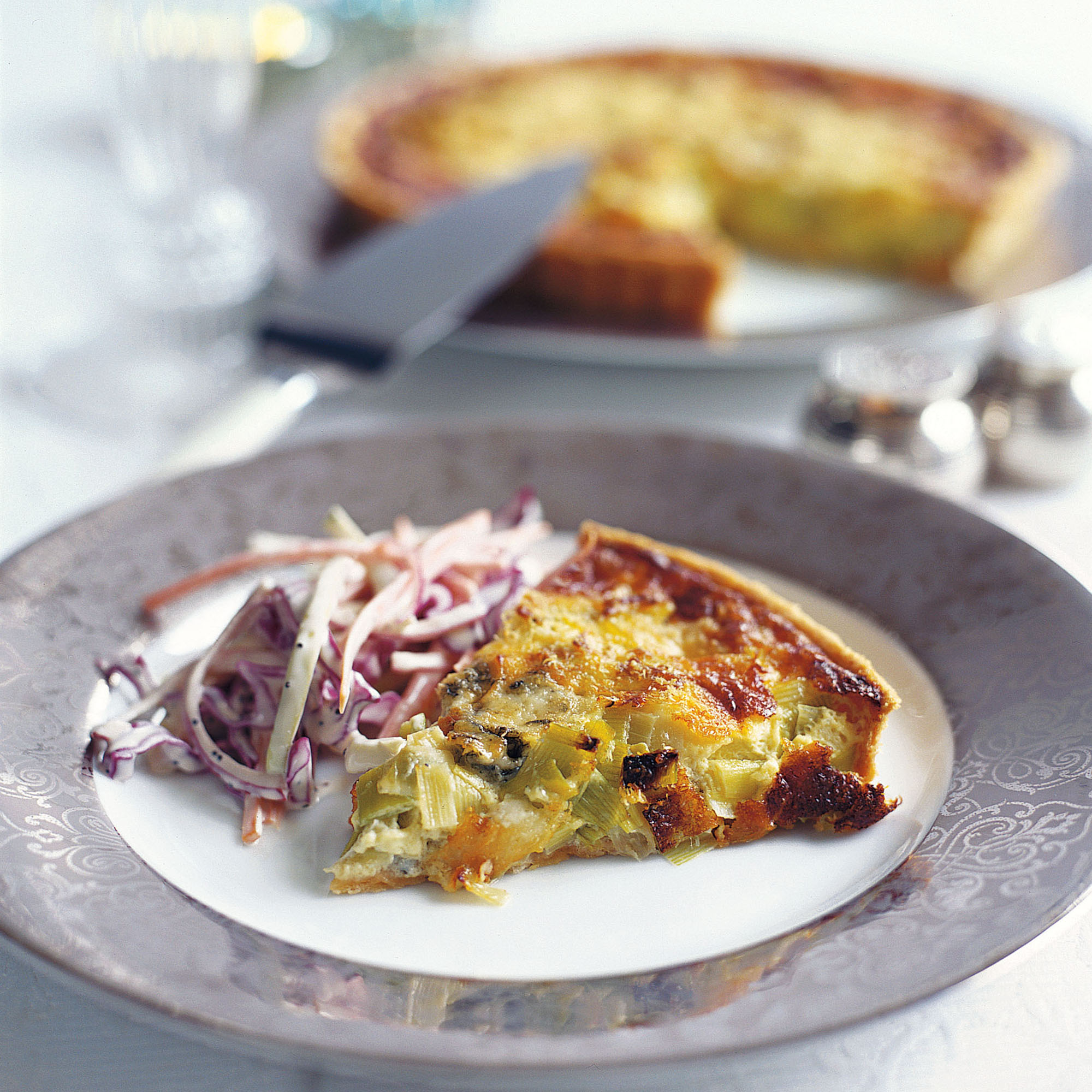 Leek and Dolcelatte tart recipe