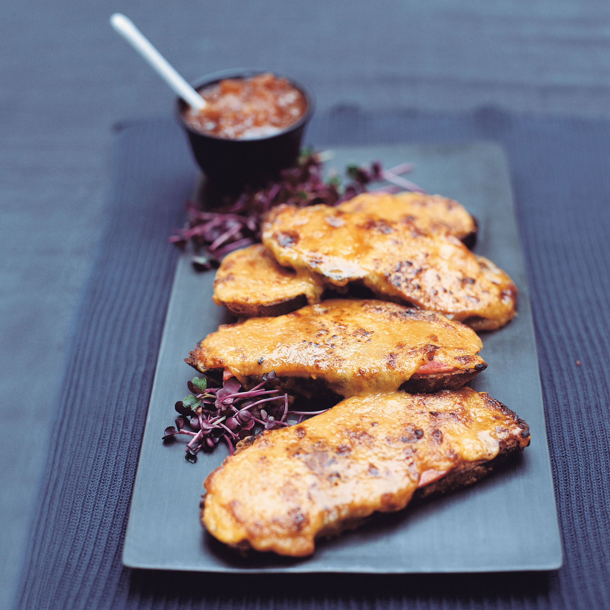 Welsh rarebit with ham recipe