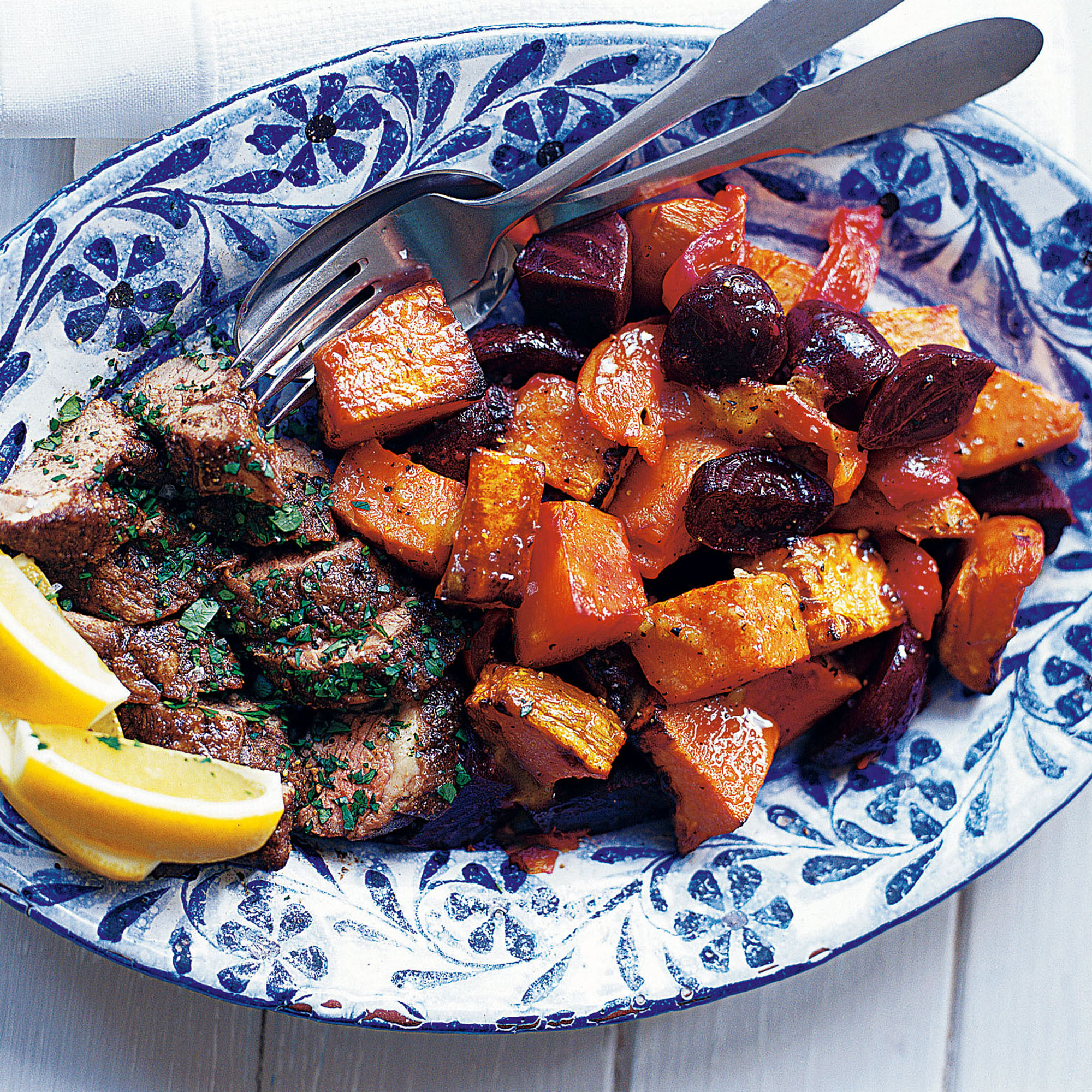 Roasted Sweet Potato, Beetroot and Pepper Salad Roasted Sweet Potato, Beetroot and Pepper Salad with Sherry Vinegar Dressing Recipe-woman and home