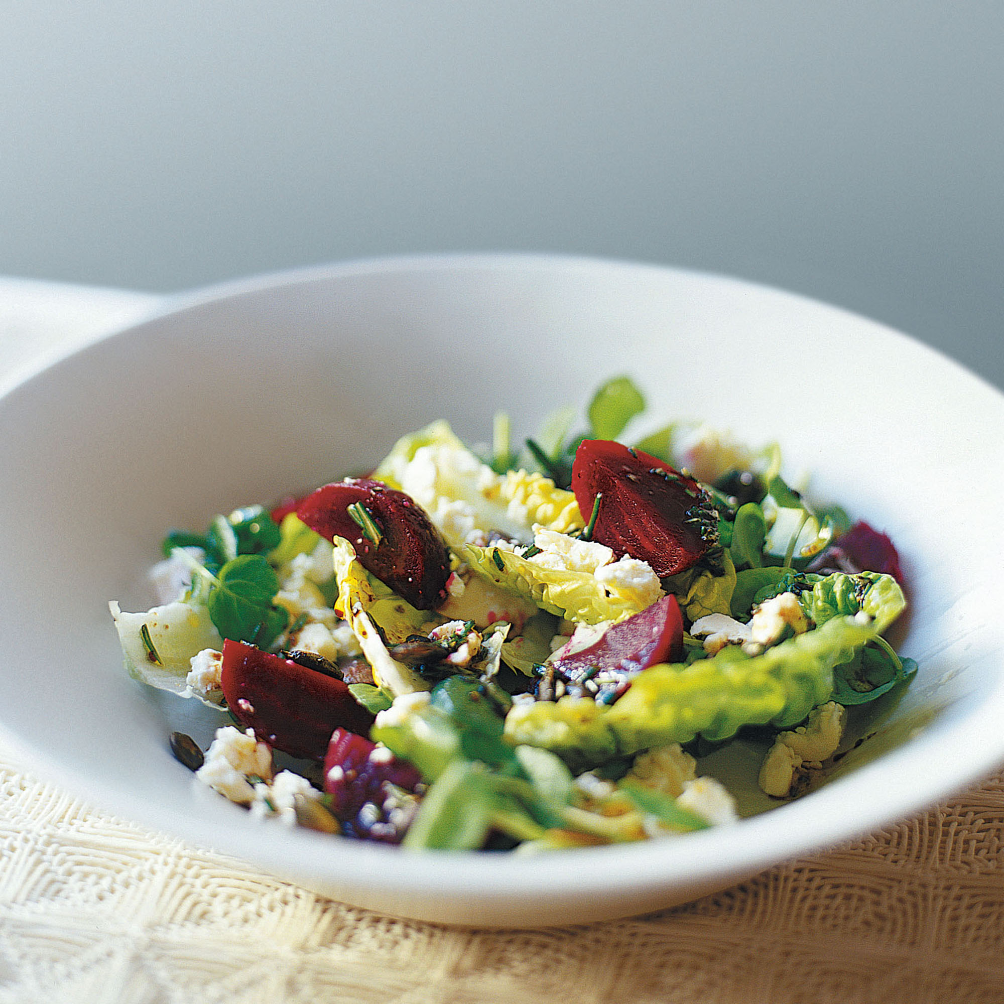 Baby beetroot and Wensleydale salad recipe Baby beetroot and Wensleydale salad recipe