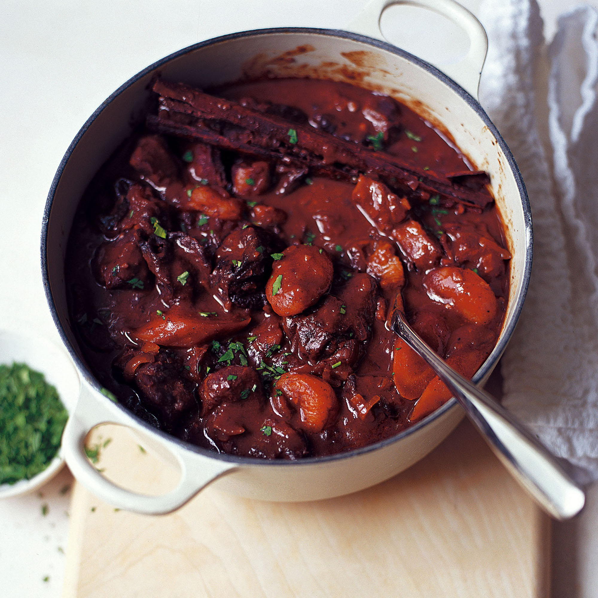 Lamb casserole with apricots and prunes recipe