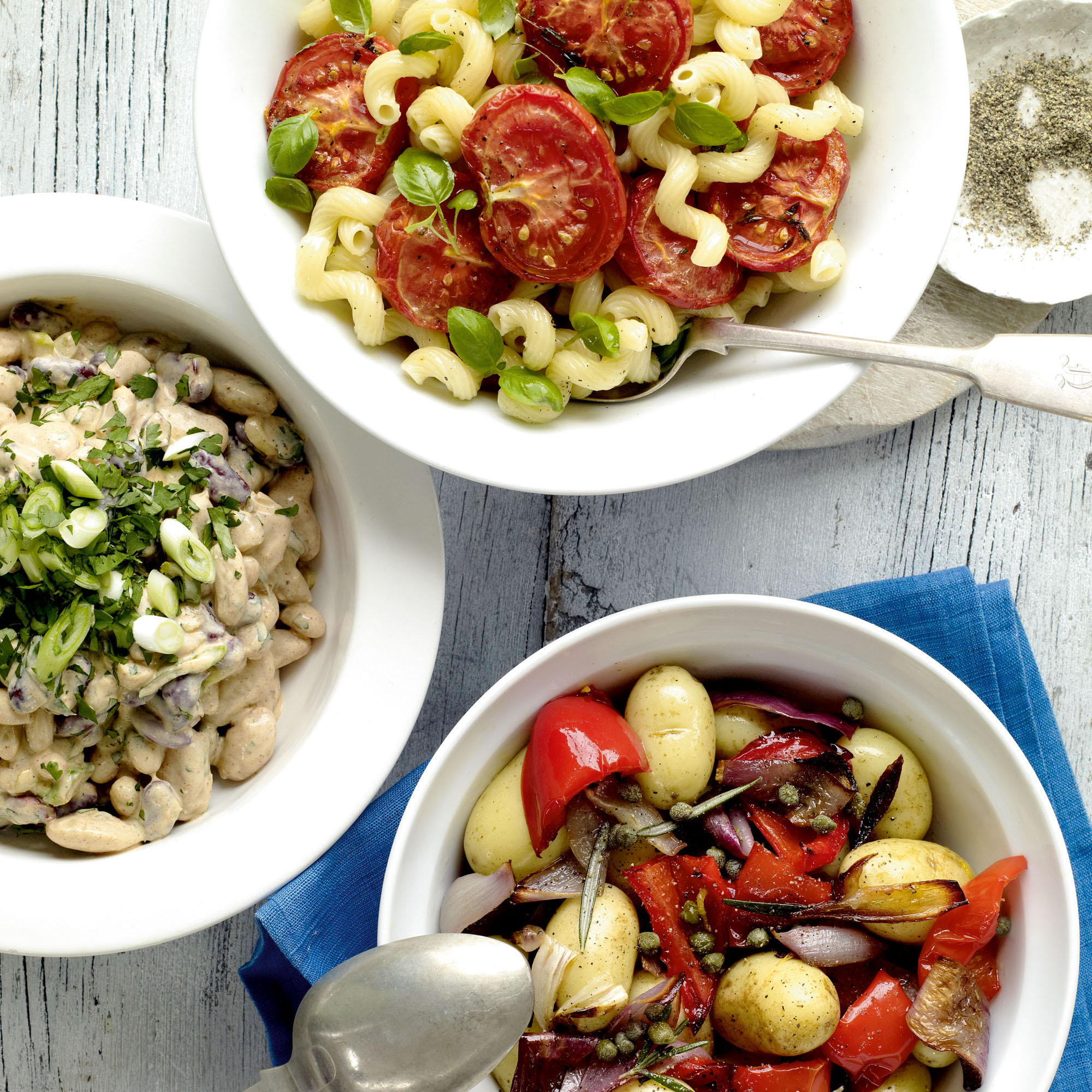 Three-bean tikka salad recipe