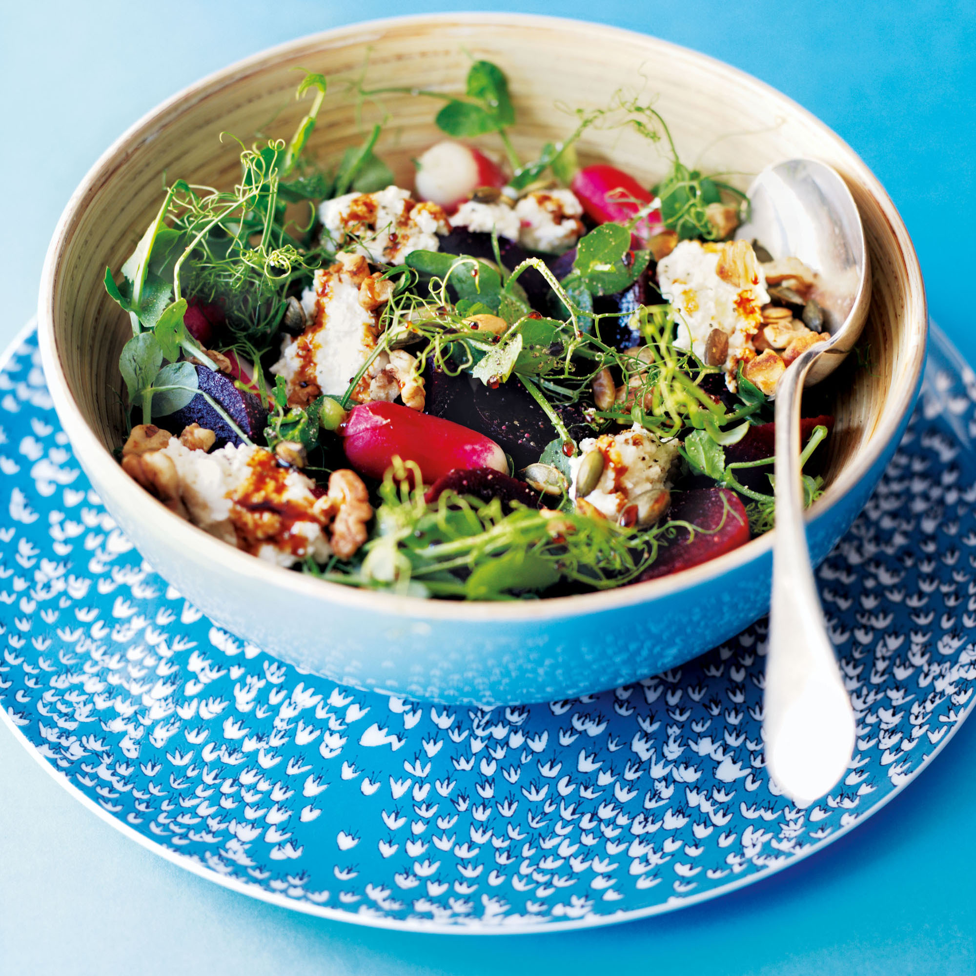 Beetroot and Ricotta Salad with Pomegranate Molasses Beetroot and Ricotta Salad with Pomegranate Molasses-recipe ideas-new recipes-woman and home