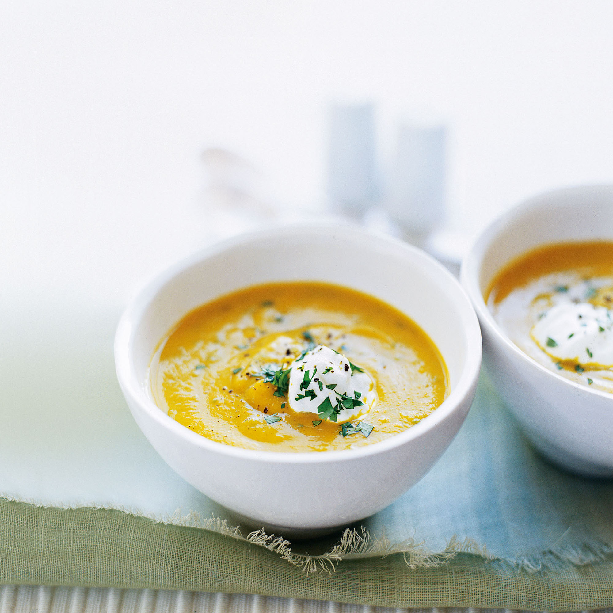 Carrot, butternut squash and coriander soup recipe