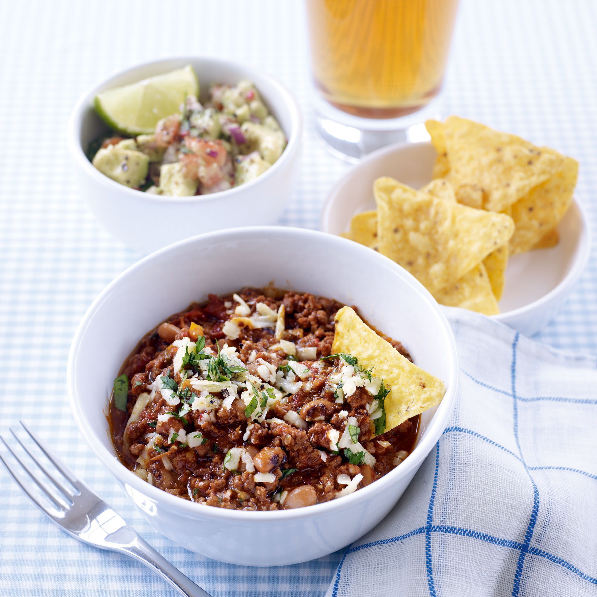 Black-eyed bean and beef chilli recipe