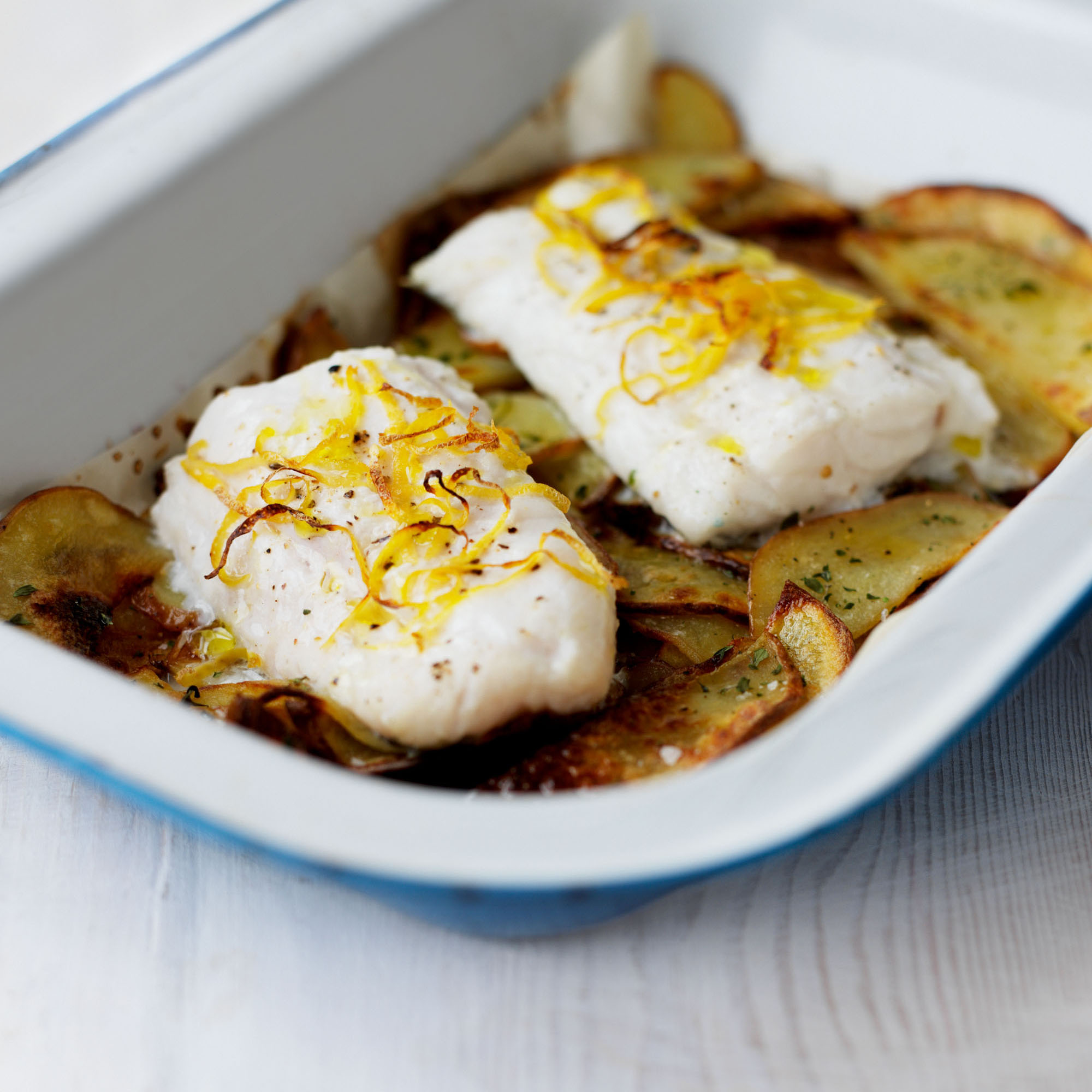 Oven-baked fish and chips recipe