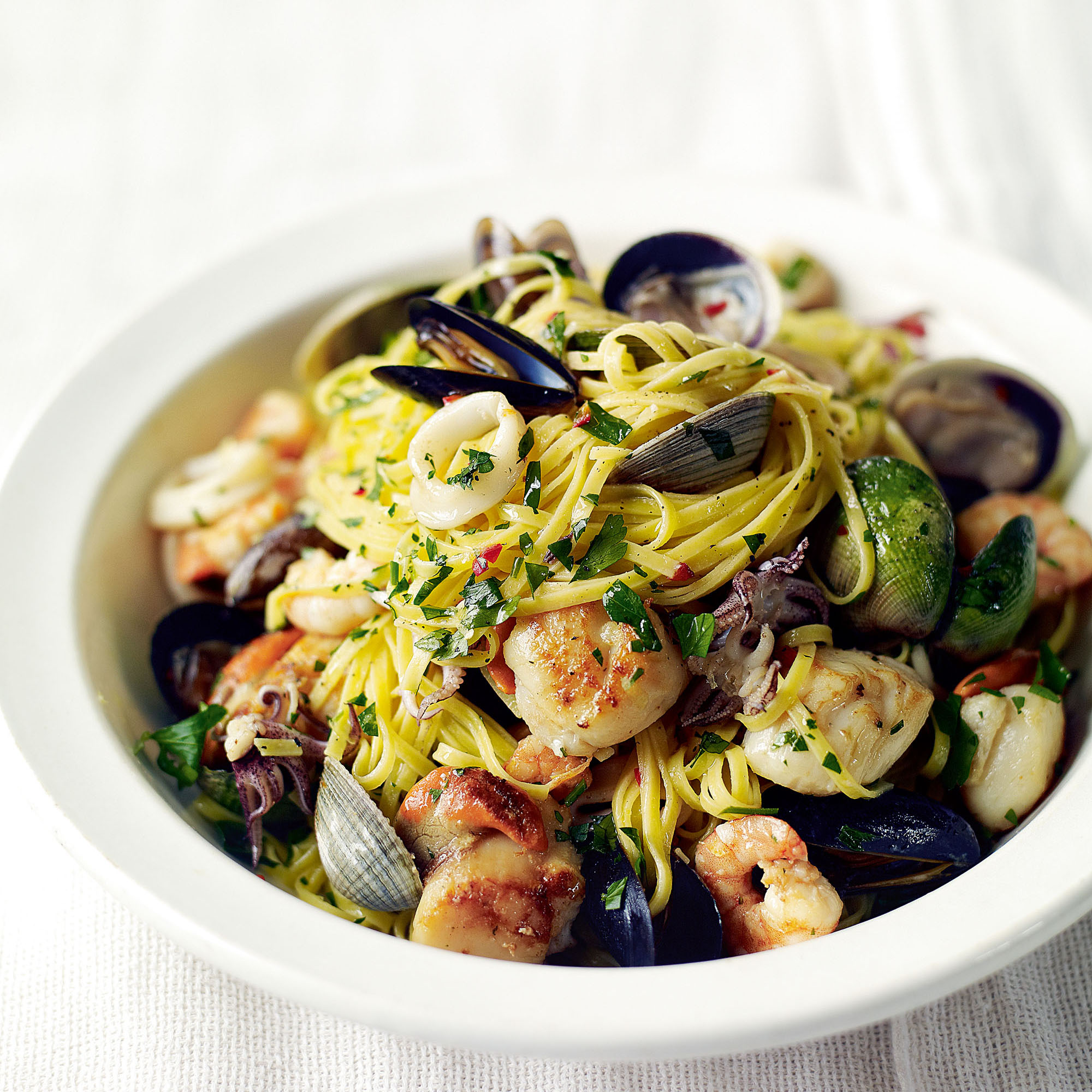 Seafood Linguine Seafood Linguine recipe-pasta recipes-recipe ideas-new recipes-woman and home
