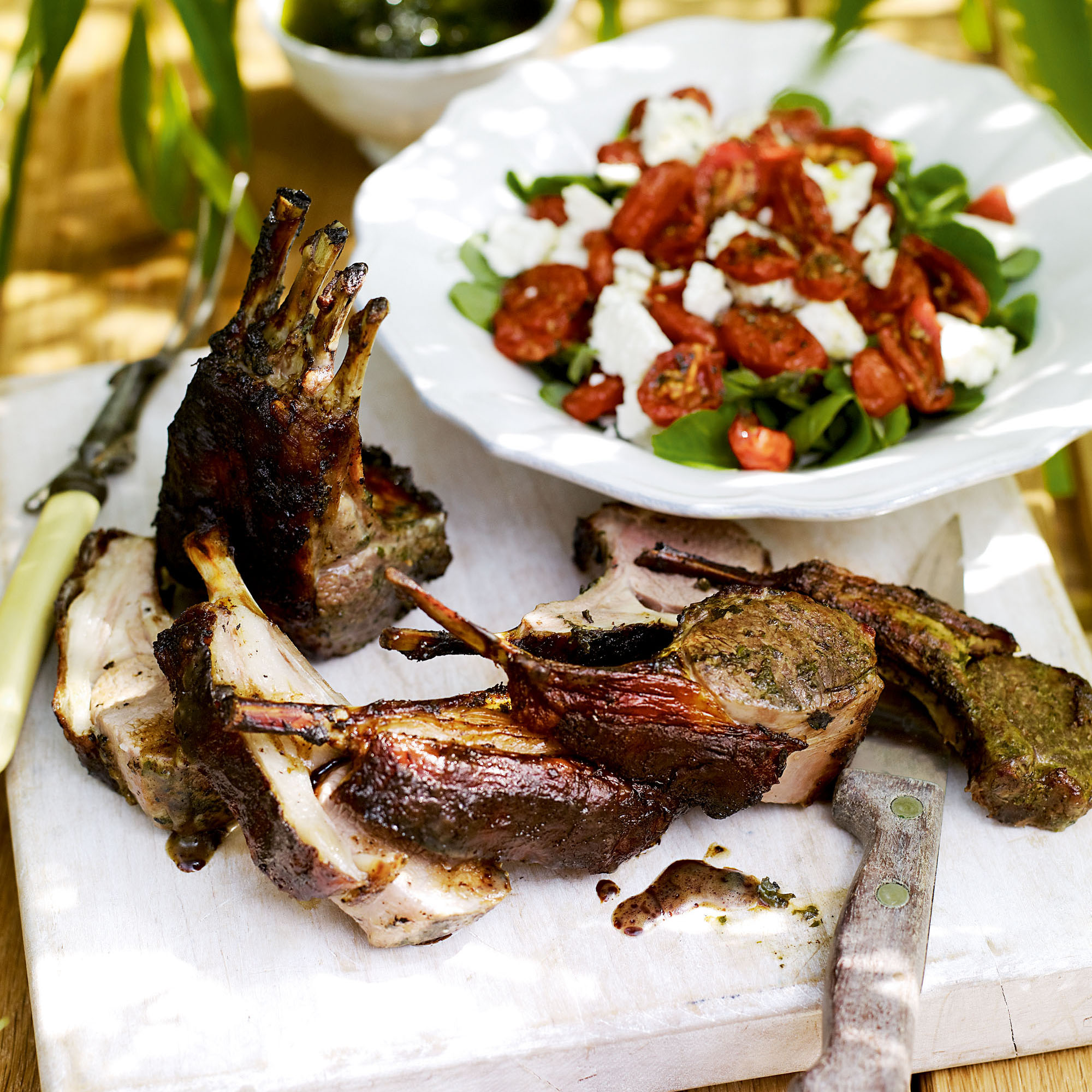 Mediterranean Herby Lamb Racks Mediterranean Herby Lamb Racks recipe-lamb recipes-recipe ideas-new recipes-woman and home