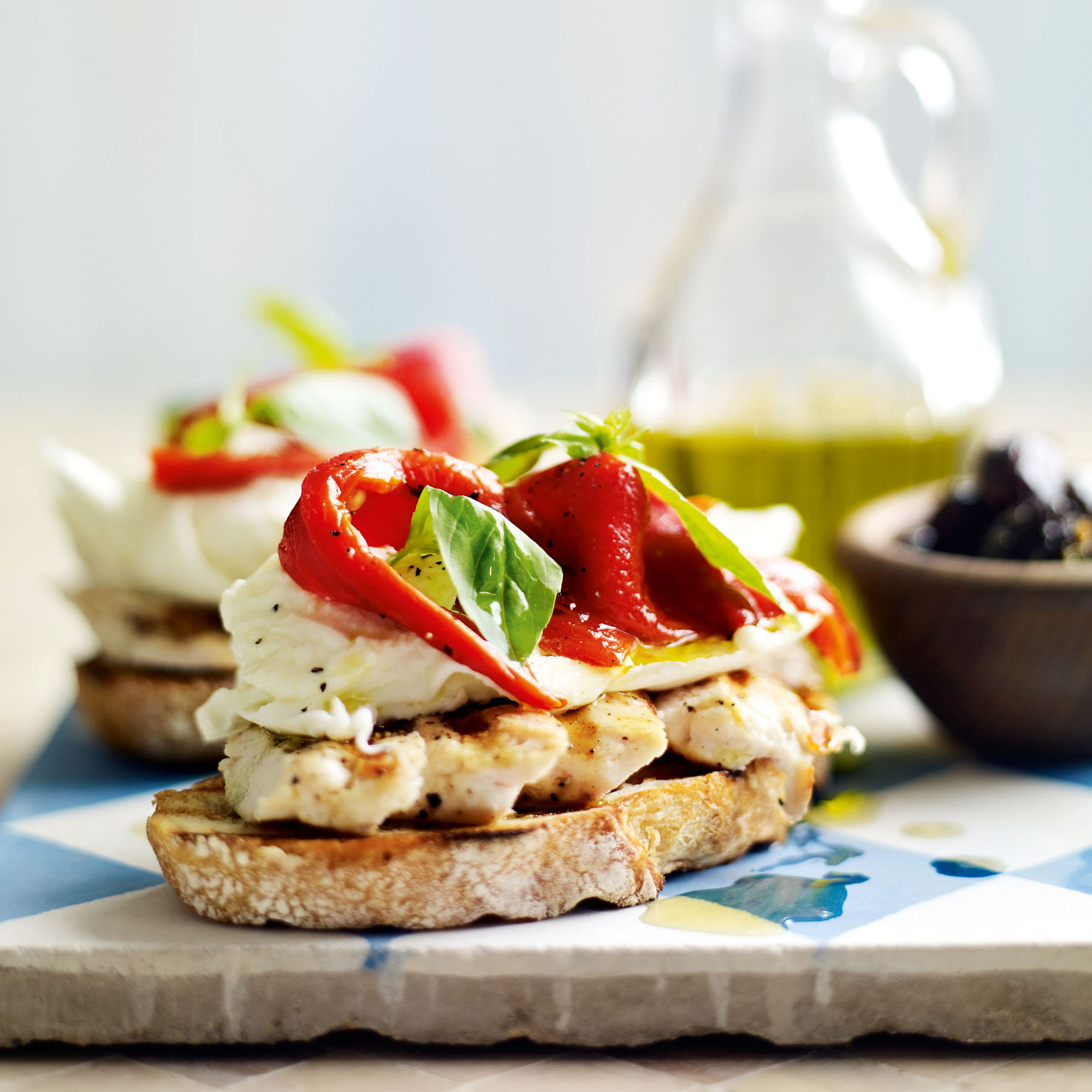 So simple mozzarella open sandwich recipe So simple mozzarella open sandwich recipe