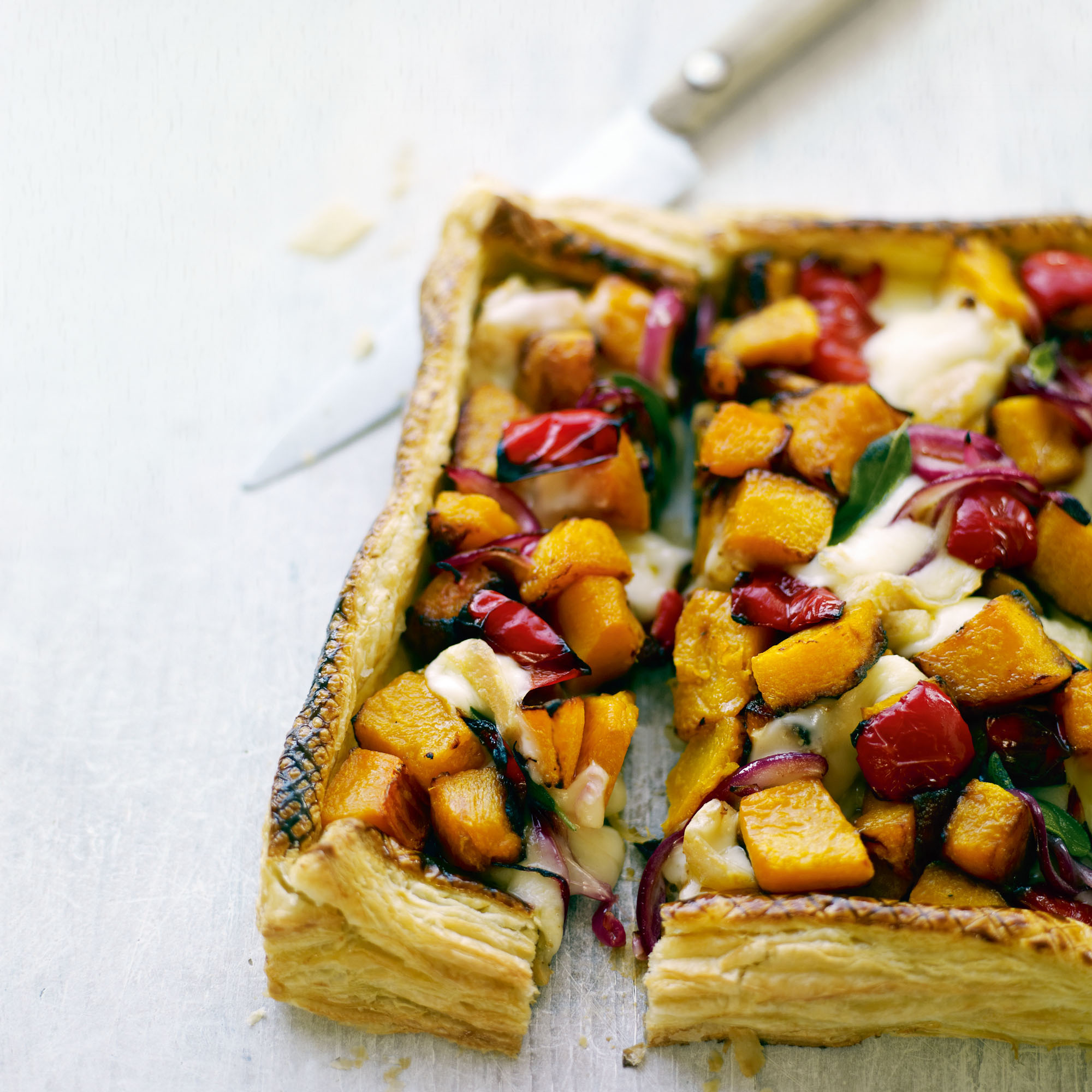 Squash, sage and Taleggio tart recipe Squash, sage and Taleggio tart recipe