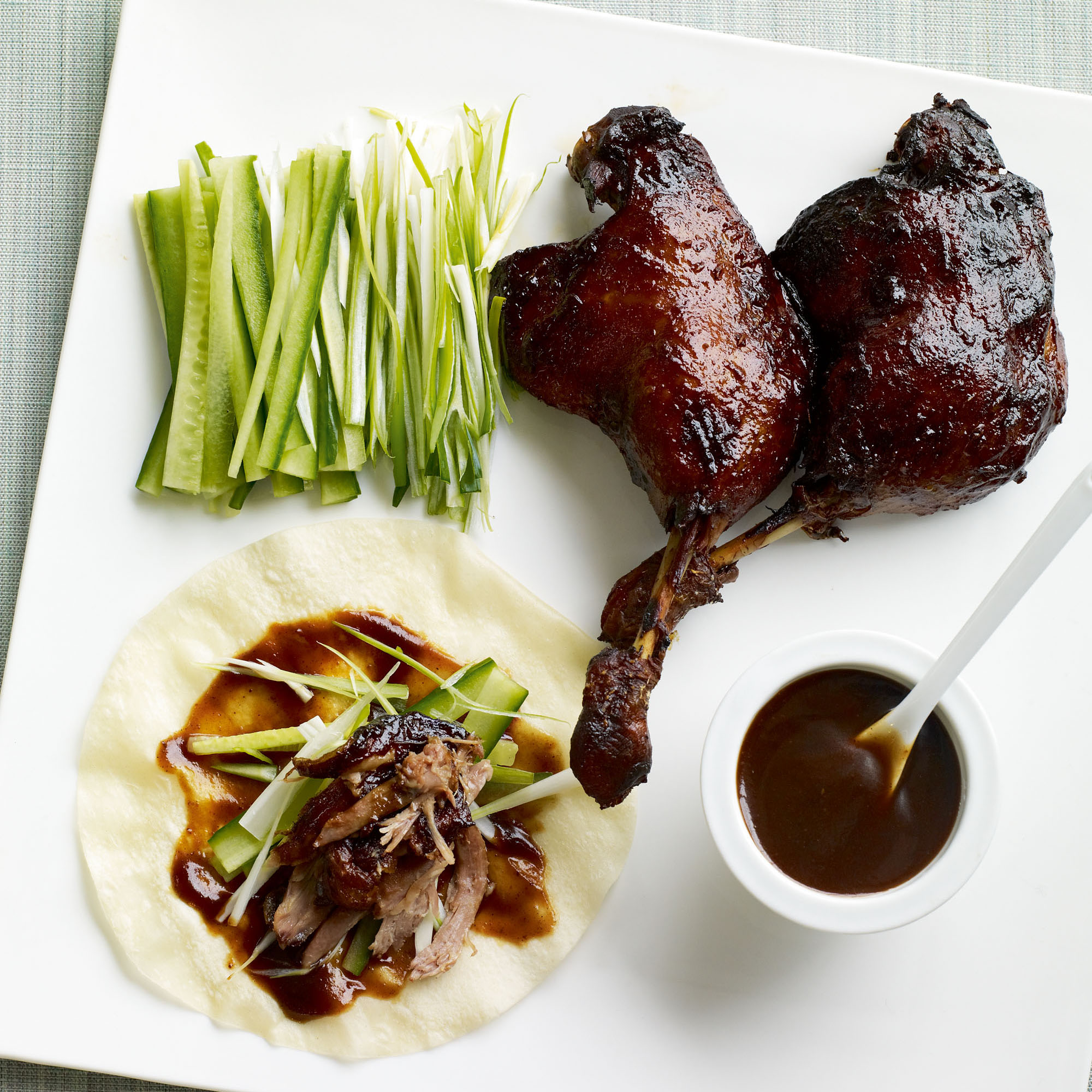 Crispy duck pancakes recipe