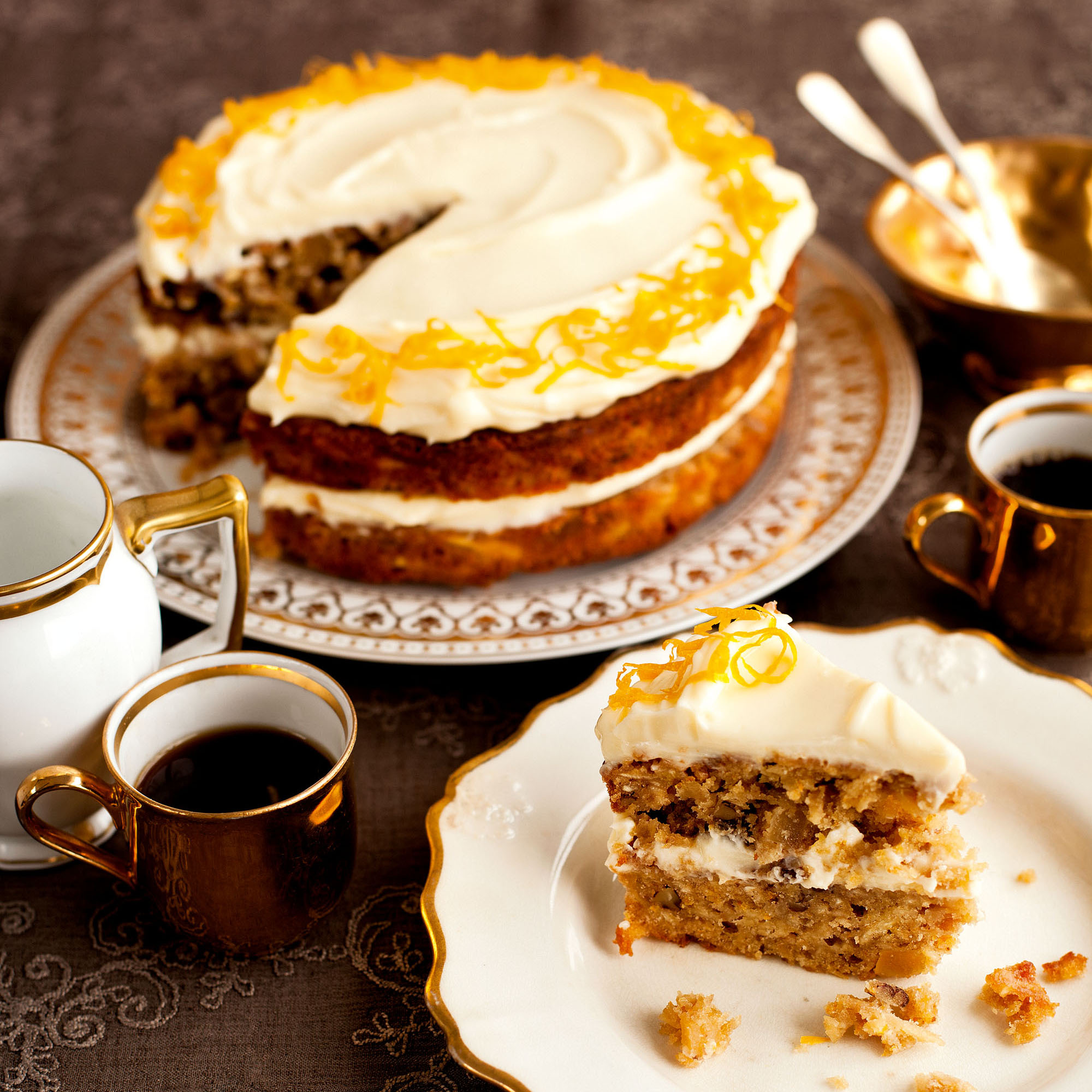 Nutty orange and parsnip cake recipe