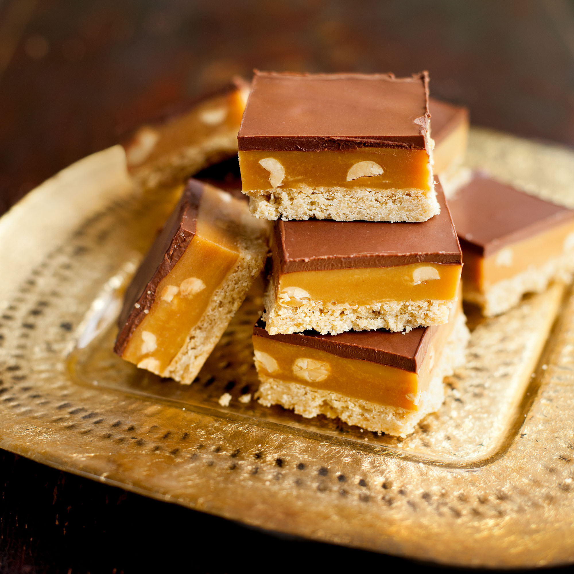 Salted peanut millionaire's shortbread recipe