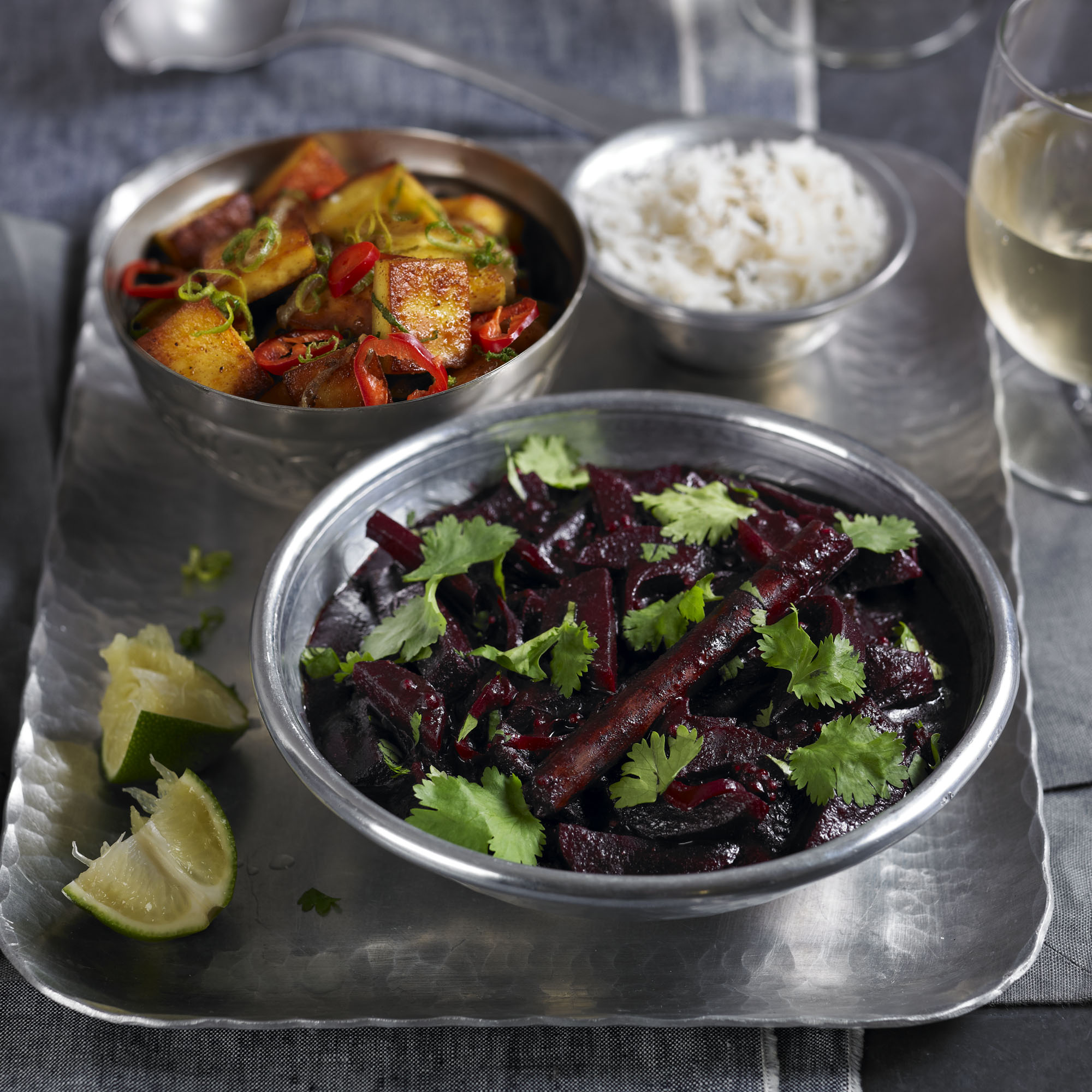 Beetroot and coconut curry with marinated paneer recipe Beetroot and coconut curry with marinated paneer recipe